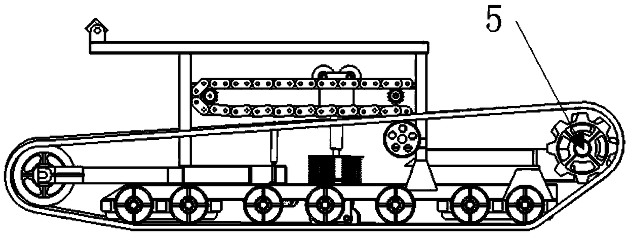 Track-rail integrated transfer platform and track chassis slip detection method