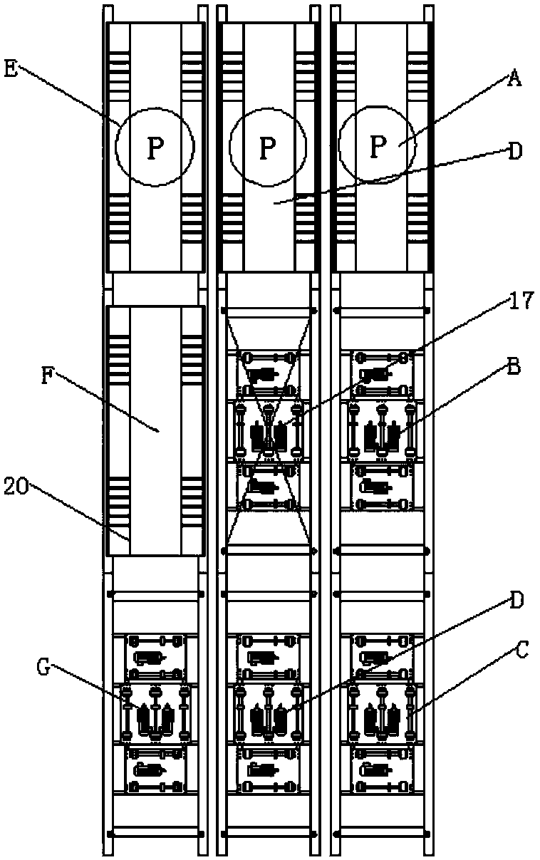 A three-dimensional garage dispatching control device