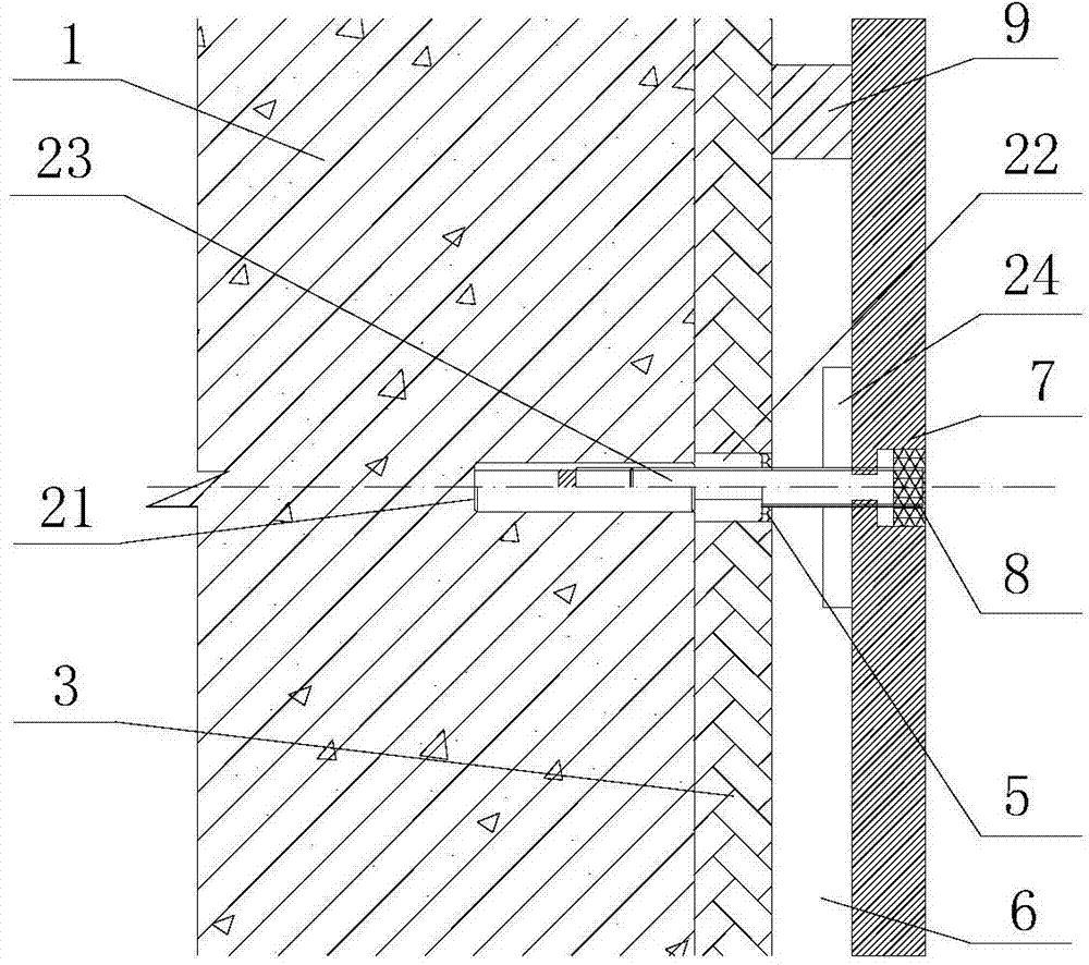 Vacuum insulating board insulation decorative dry hanging system and construction method thereof