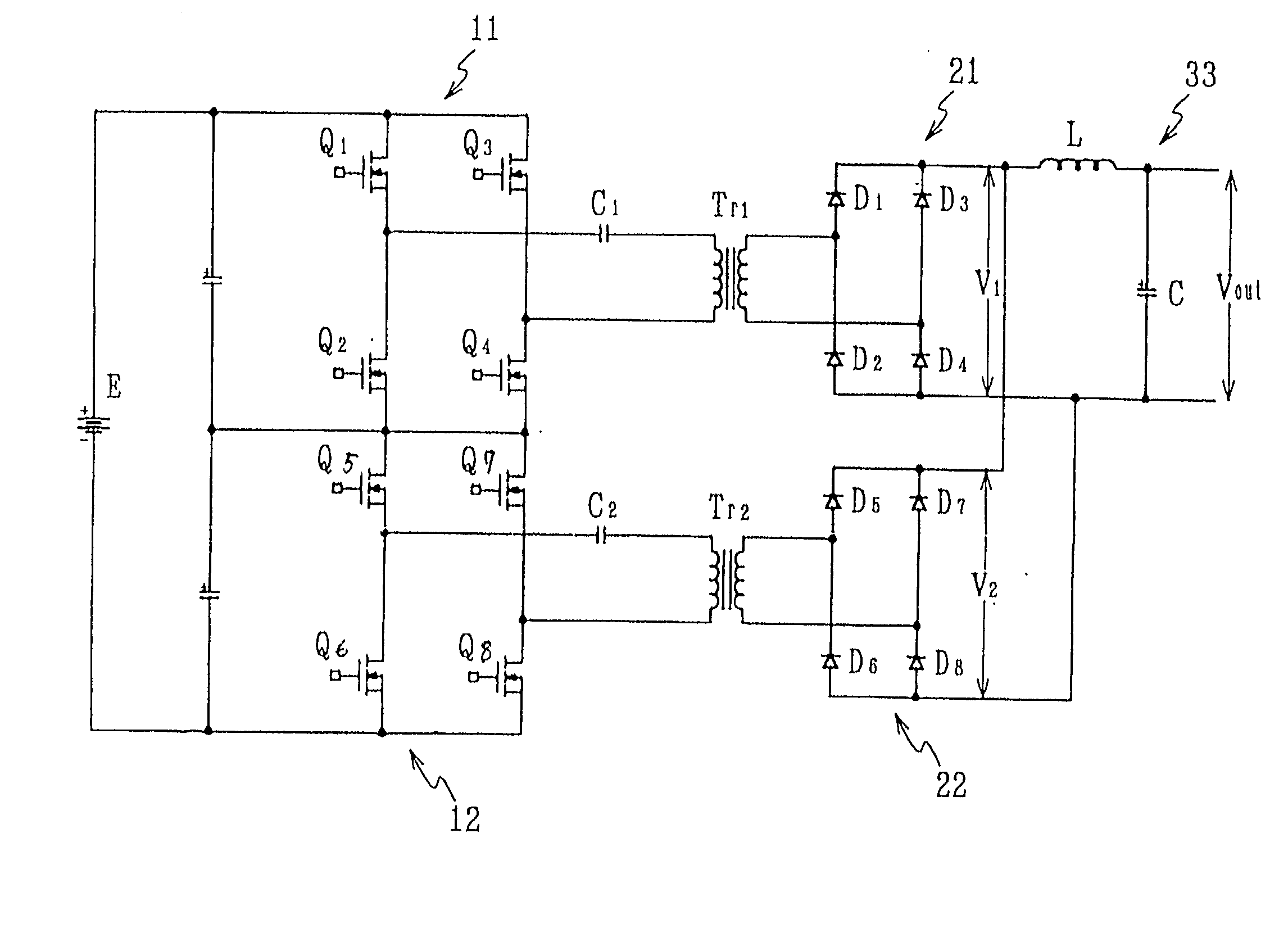 DC-DC converter and bi-directional DC-DC converter and method of controlling the same