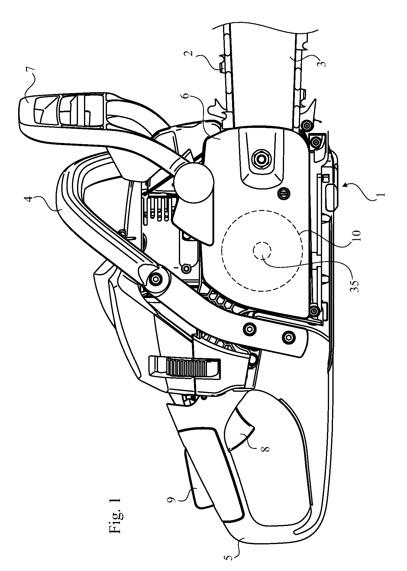 Coasting brake arrangement for a power tool