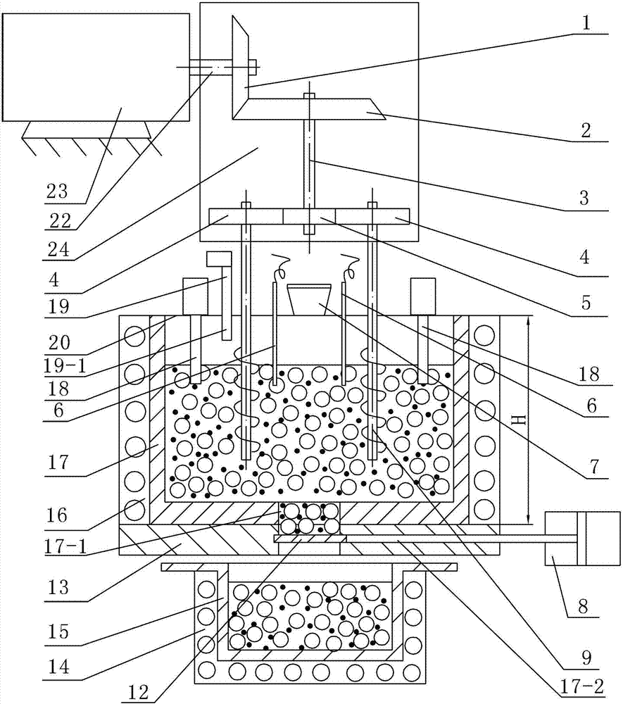 Device and method for preparing nanometer ceramic particle-reinforced aluminum-based composite