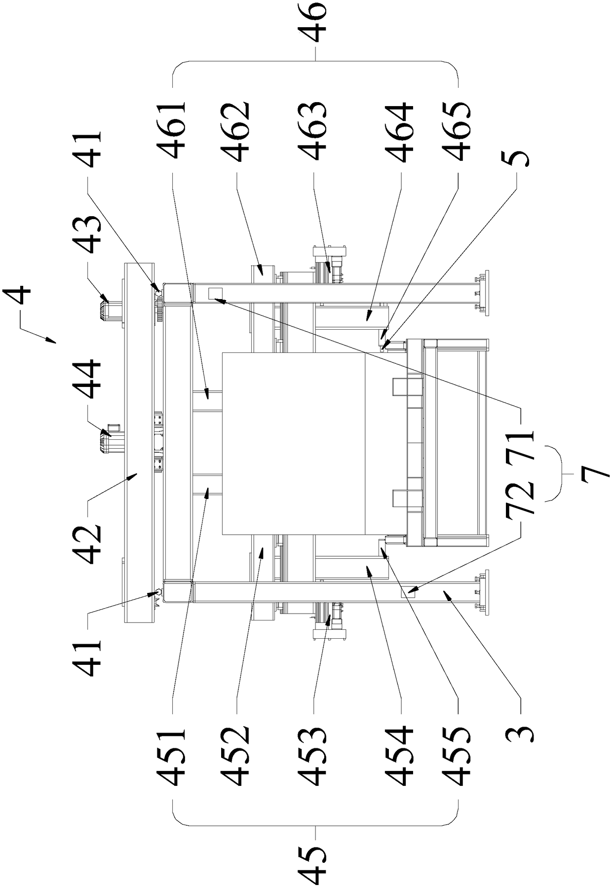 Rapid paper tube positioning and moving mechanism