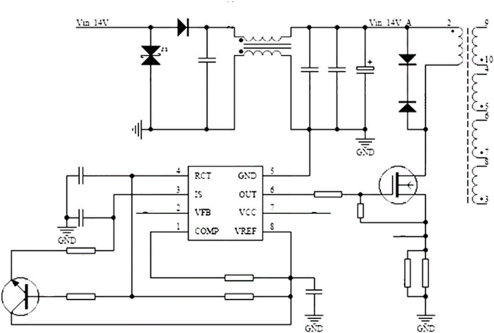 Vehicle control circuit, vehicular switch power supply adjuster and vehicle