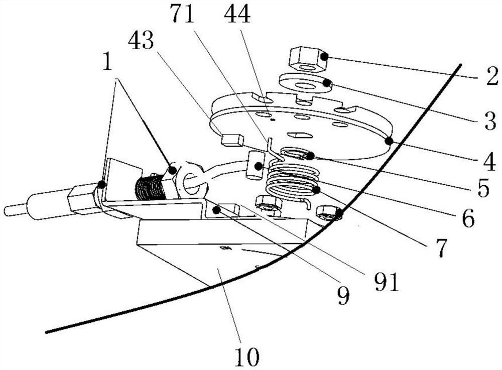 Front engine hood opening device