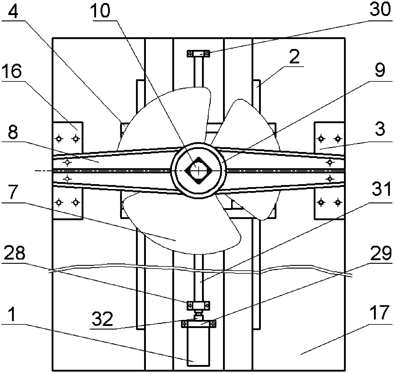 A kind of propeller profile error measuring instrument and measuring method