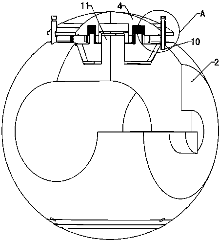 A forced sealing ball valve, valve ball assembly tooling and assembly method