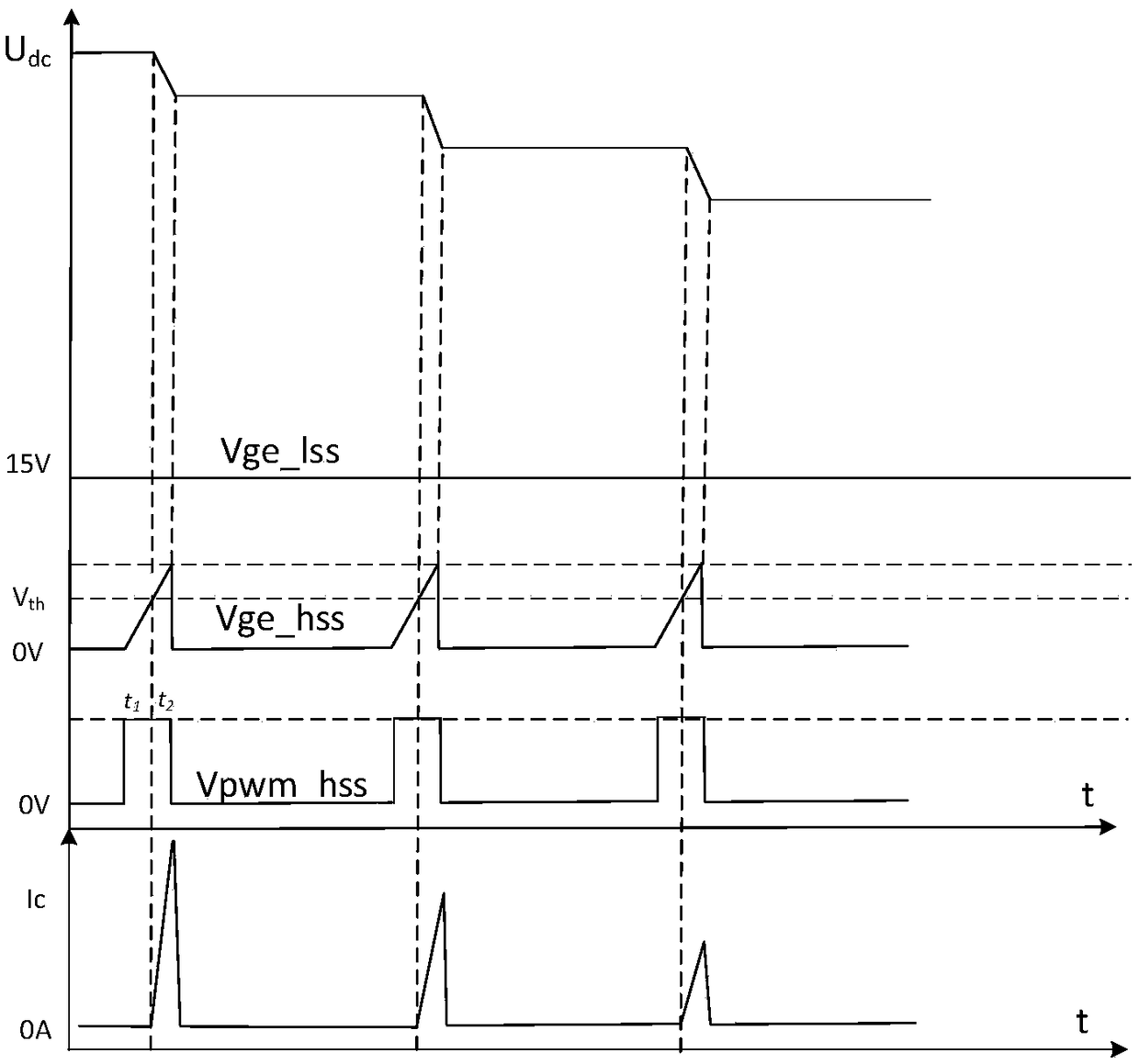 Bus bar capacitor discharge method, system and device for power device