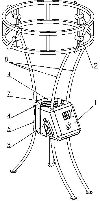 Energy-saving environment-friendly space-efficient tree type charging pile