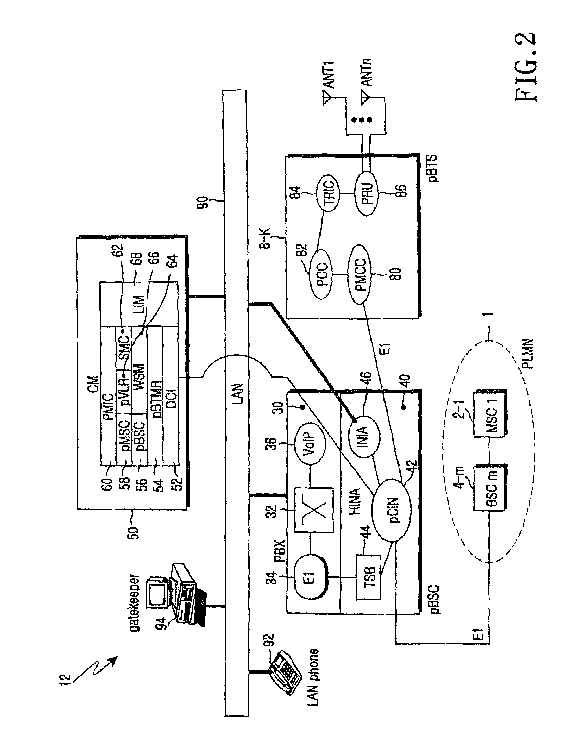 Apparatus, method and system for matching subscriber states in network in which public land mobile network and wired/wireless private network are interworked