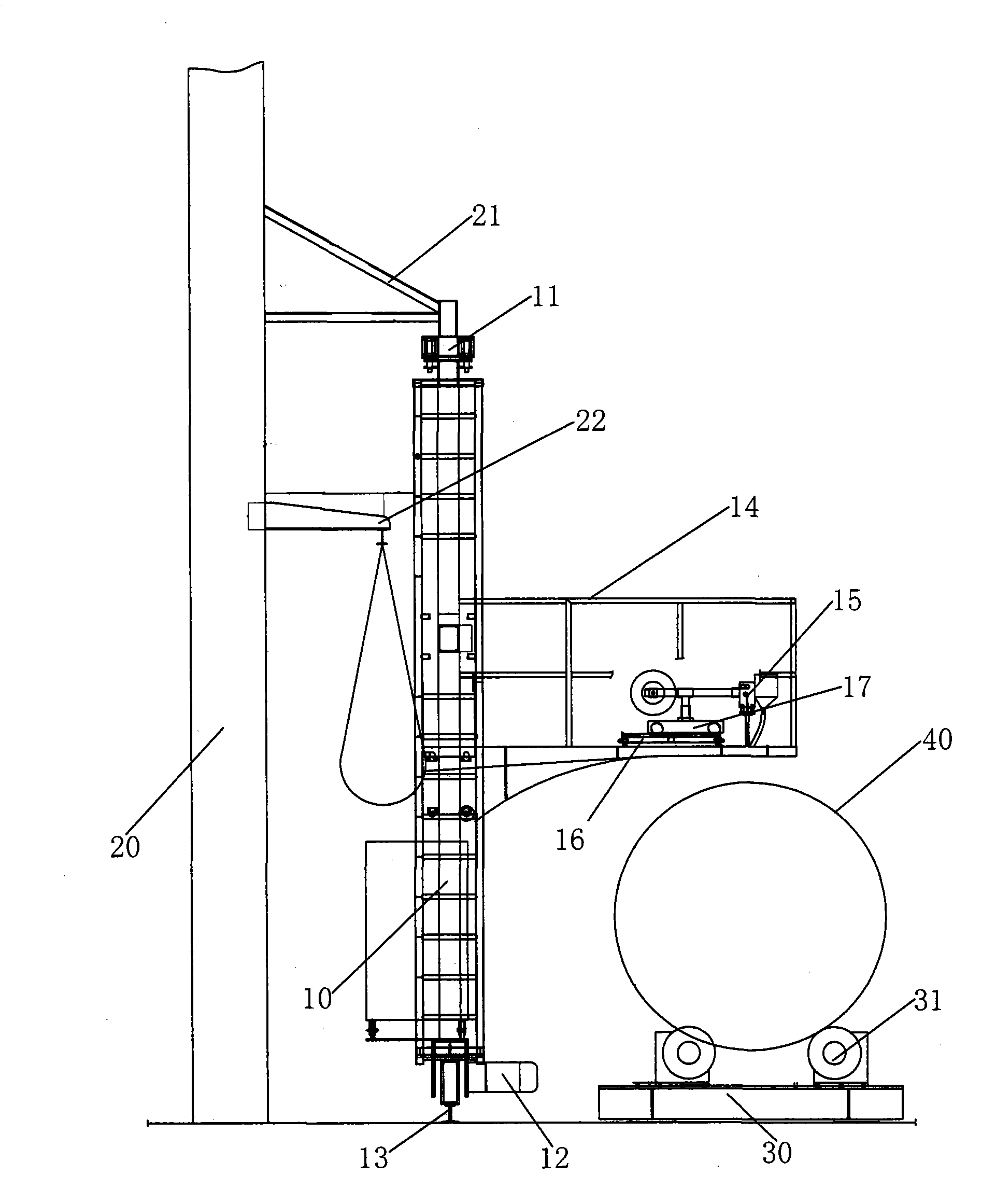 Welding method and welding device for outer ring weld joints of steel pipe piles
