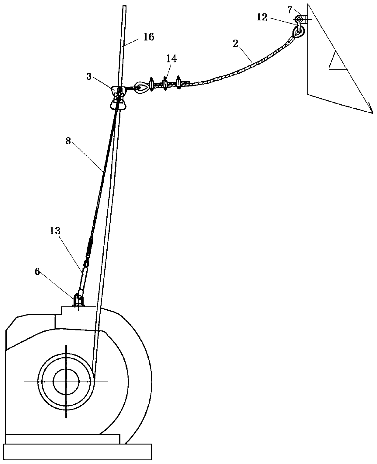 A rope-laying device for a follow-up winch