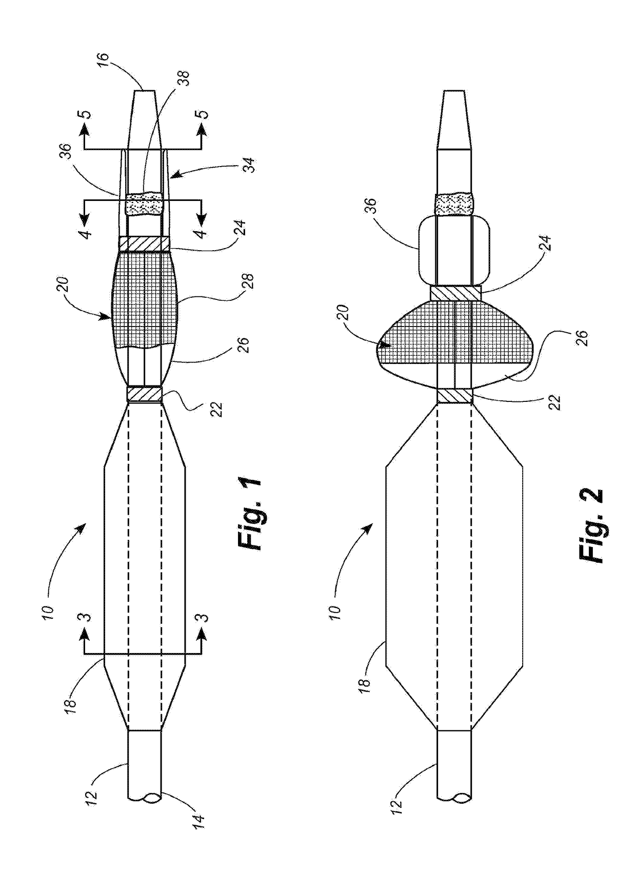 Percutaneous transluminal angioplasty device with integral embolic filter