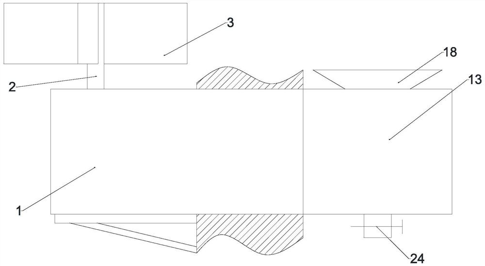 A domestic sewage circulation treatment device based on wind energy