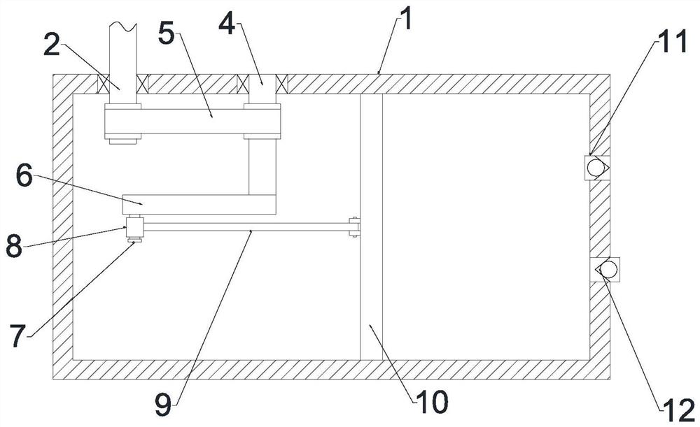 A domestic sewage circulation treatment device based on wind energy