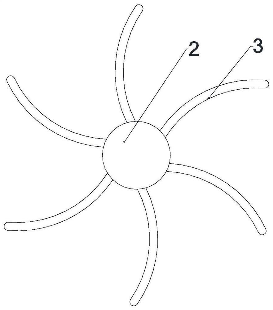 A domestic sewage circulation treatment device based on wind energy