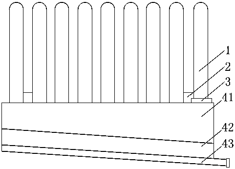 Heat exchanger of indirect hot-blast stove