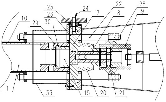 Coal mine one-way receiving and two-way spraying flame-retardant explosion-proof device