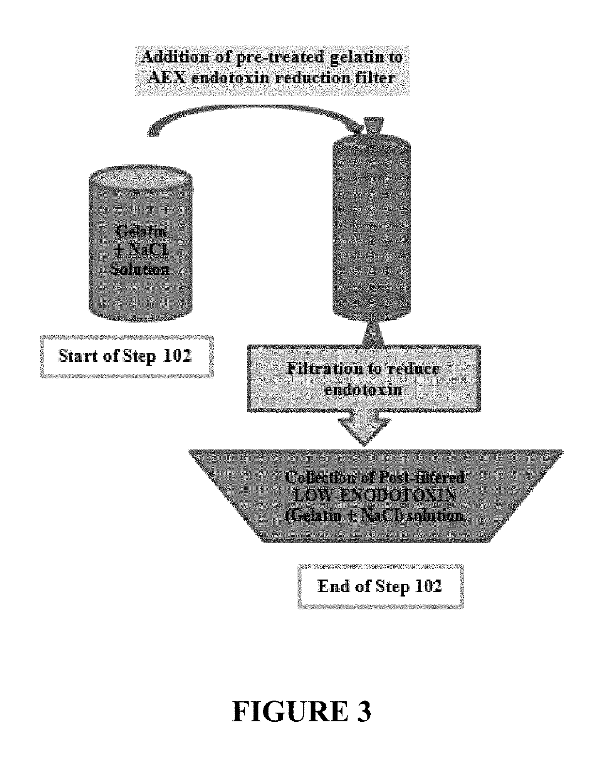 Process to reduce endotoxin in gelatin