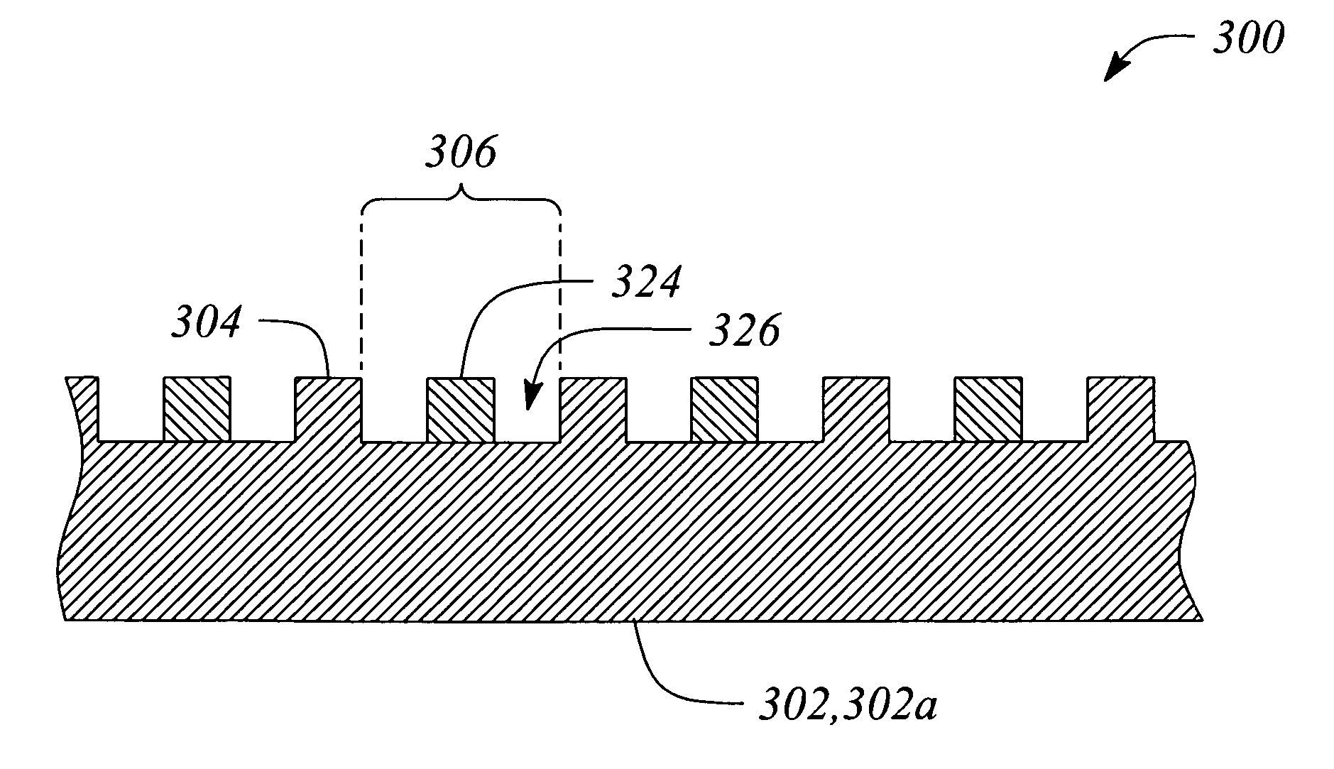 Reduction of a feature dimension in a nano-scale device
