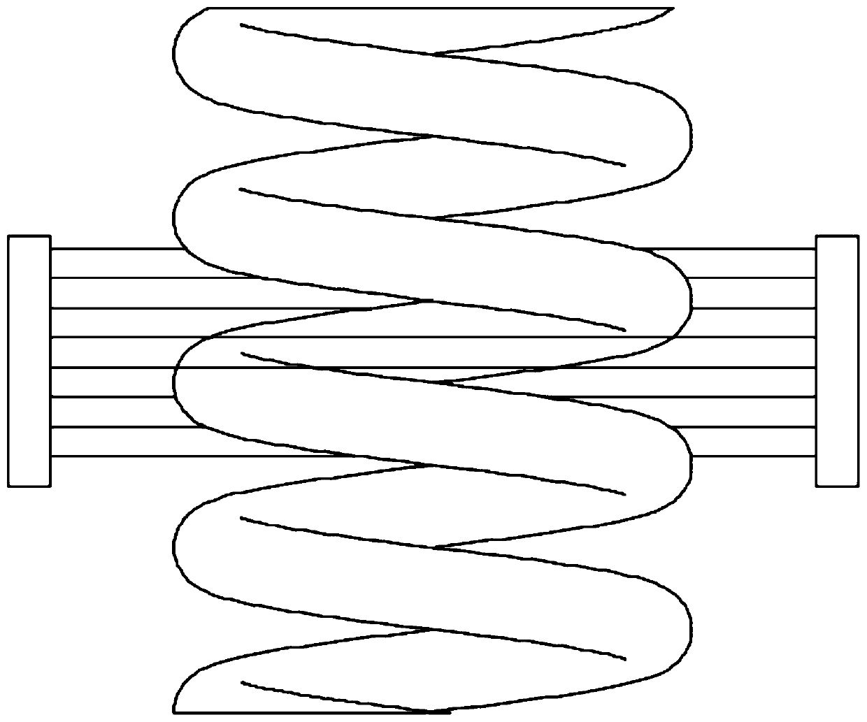 A positioning method for bogie bearing spring