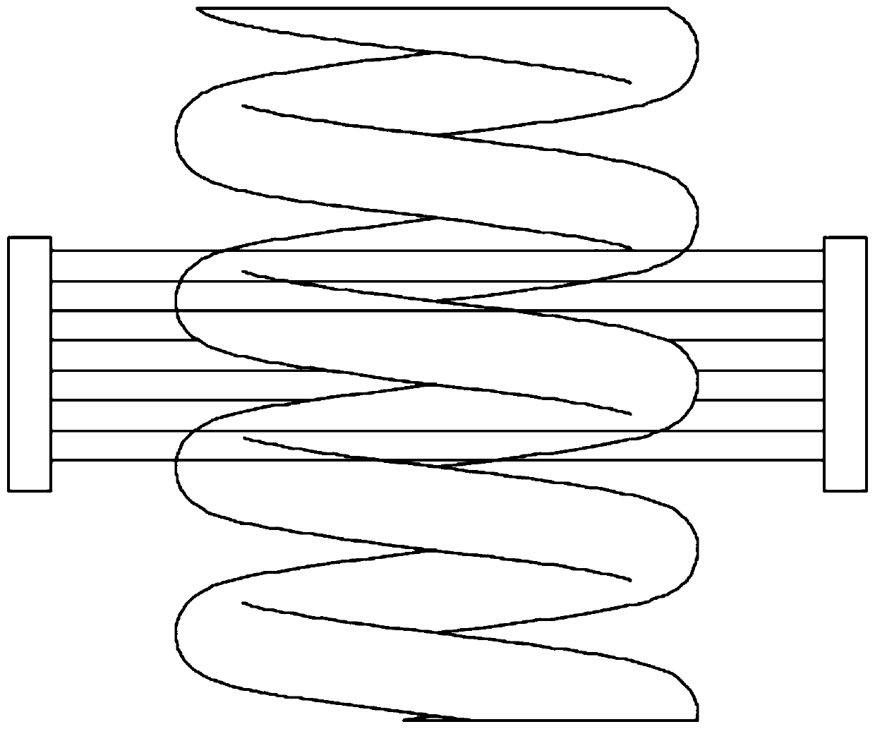 A positioning method for bogie bearing spring