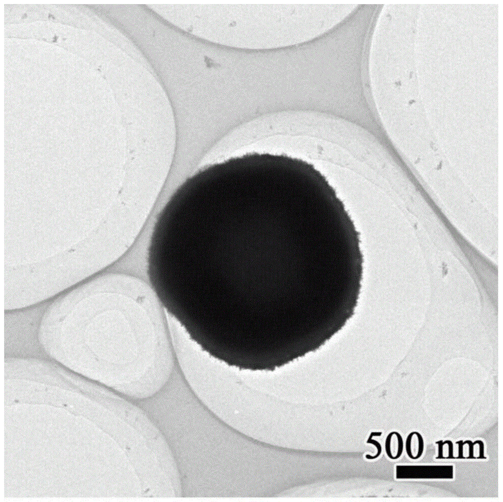 Titanium dioxide hollow sphere constructed by nanorods and preparation method and application thereof