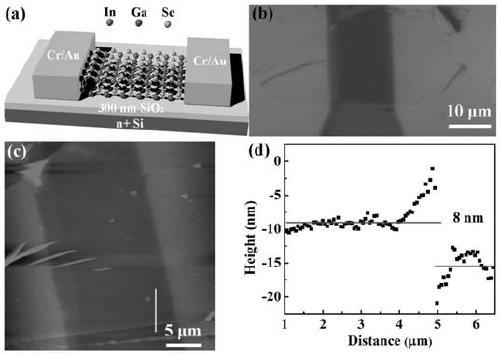 2D ga1-  <sub>x</sub> in  <sub>x</sub> se alloy and its preparation method and its application in the preparation of photoelectric detection