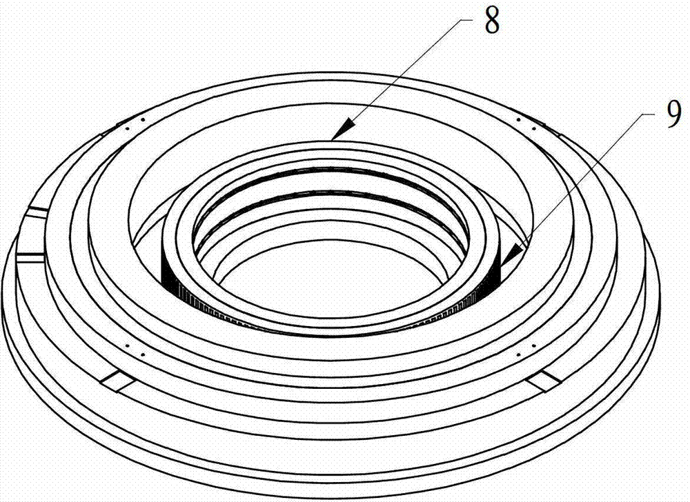 Large-moment direct-drive plane rotary platform device