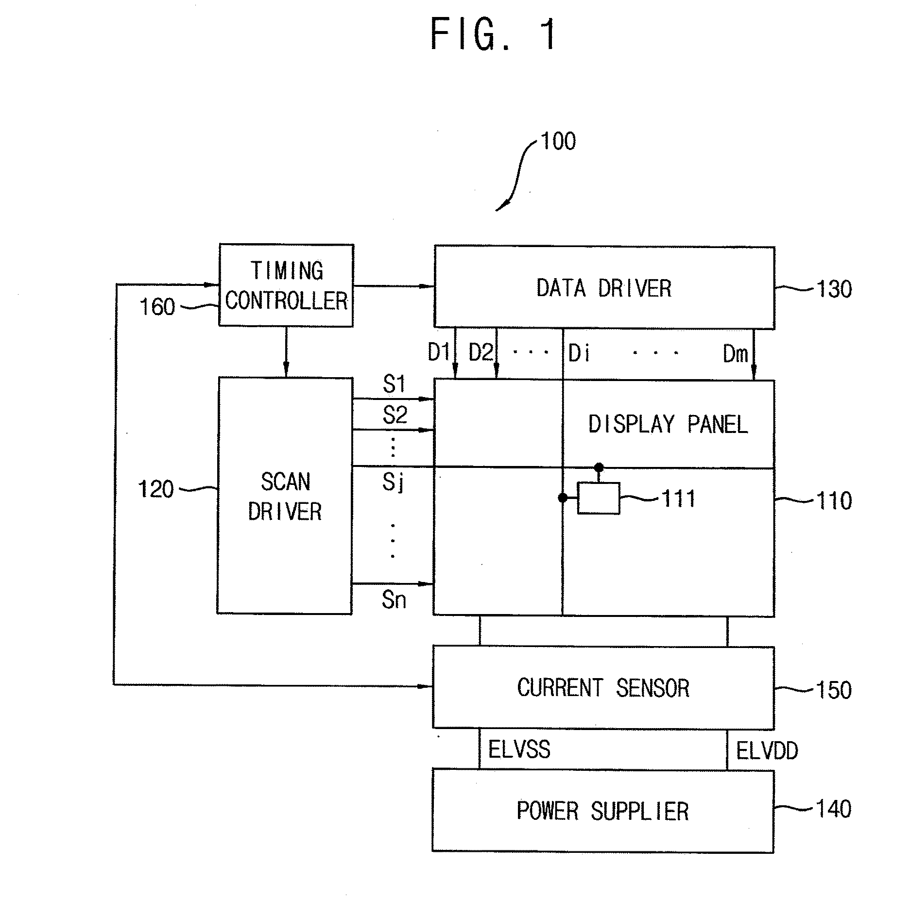 Display device and method of compensating degradation of a display panel