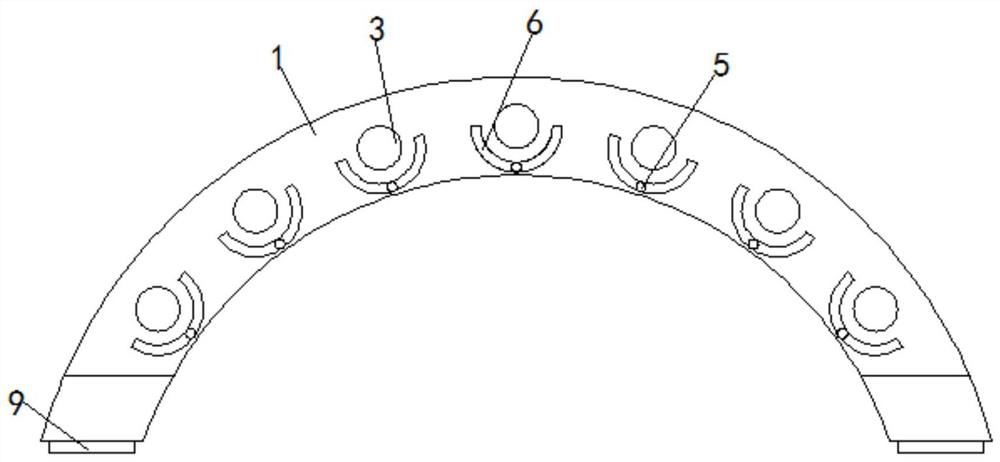 A windshield for a cabinet air conditioner