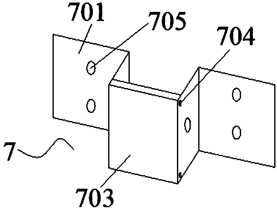 Biological combined floating bed for establishing ecosystem and research method