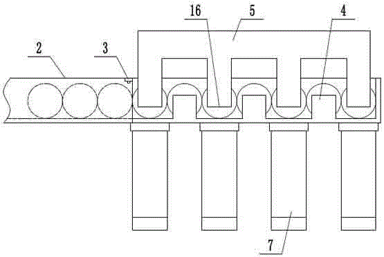 Push rod type dividing device