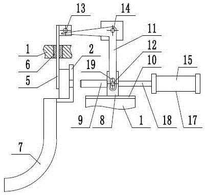 Push rod type dividing device