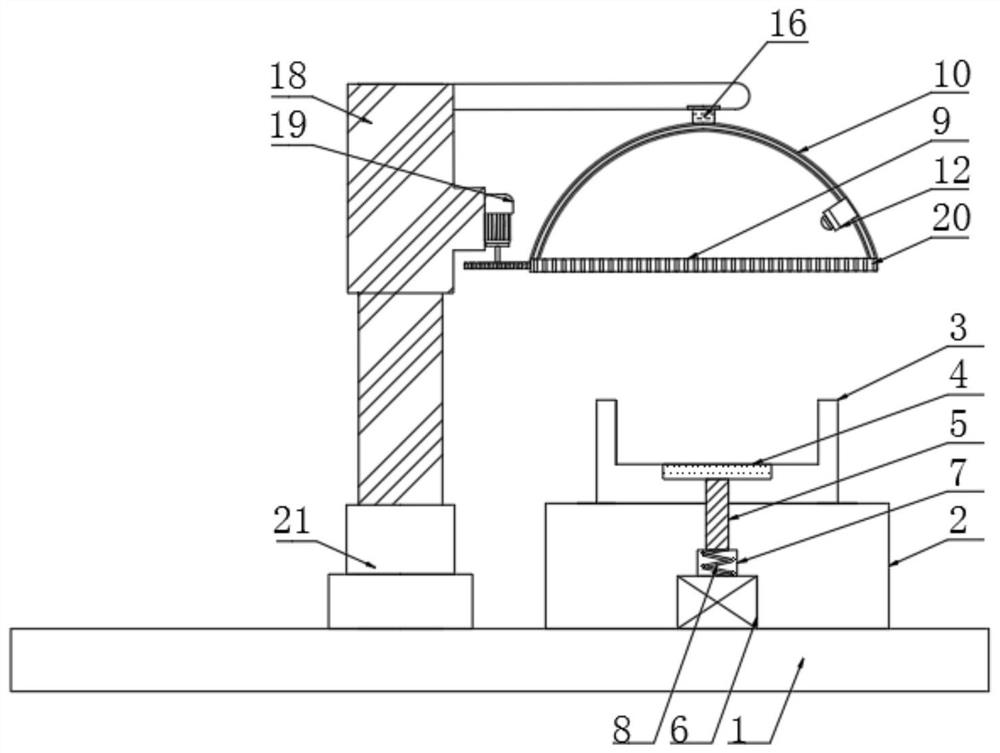 A clamping fixture for crack detection in clutch housing
