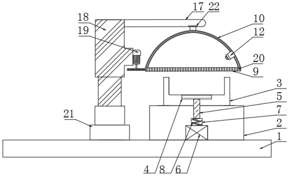 A clamping fixture for crack detection in clutch housing