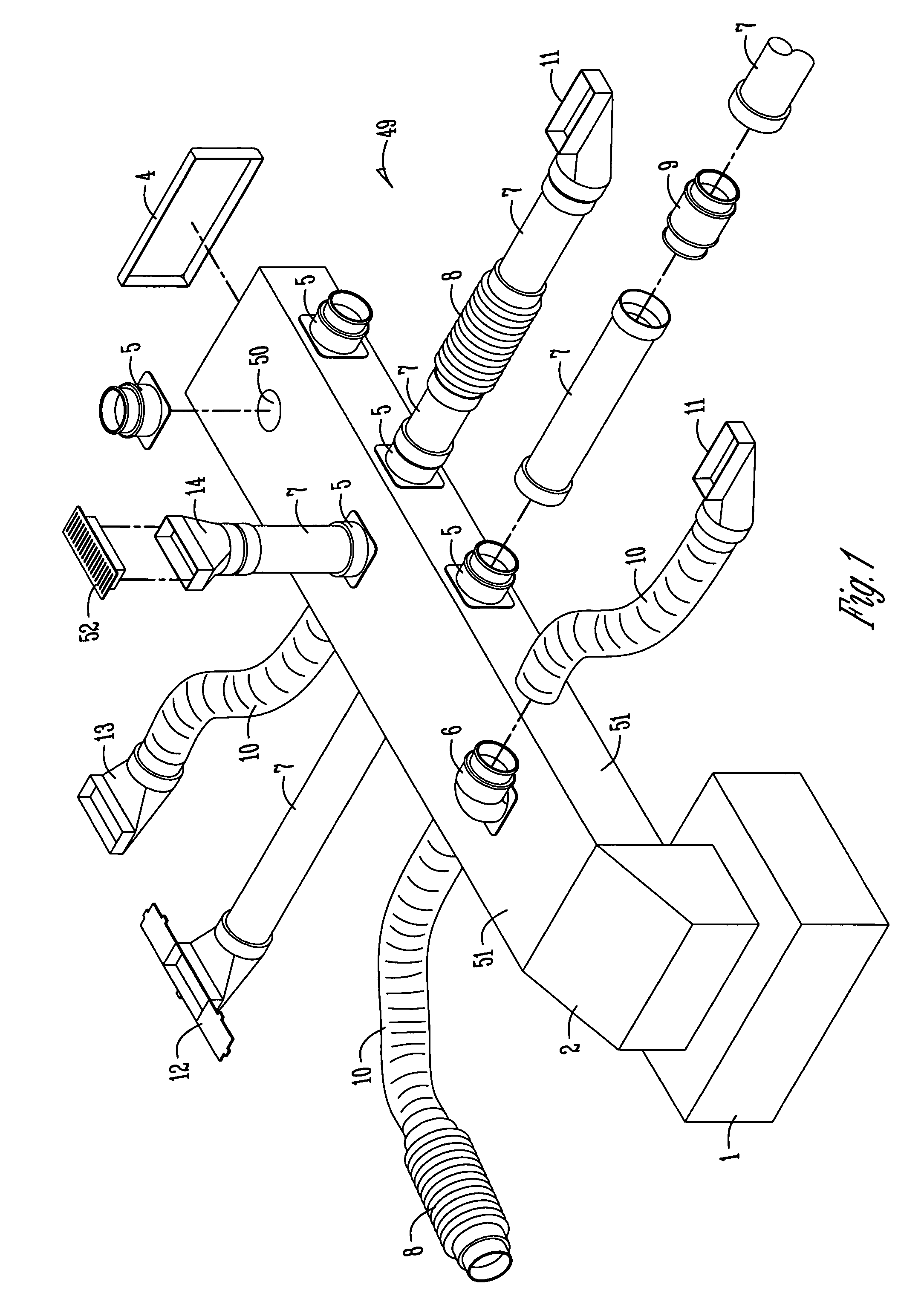 Plastic HVAC component system and method for installing the same