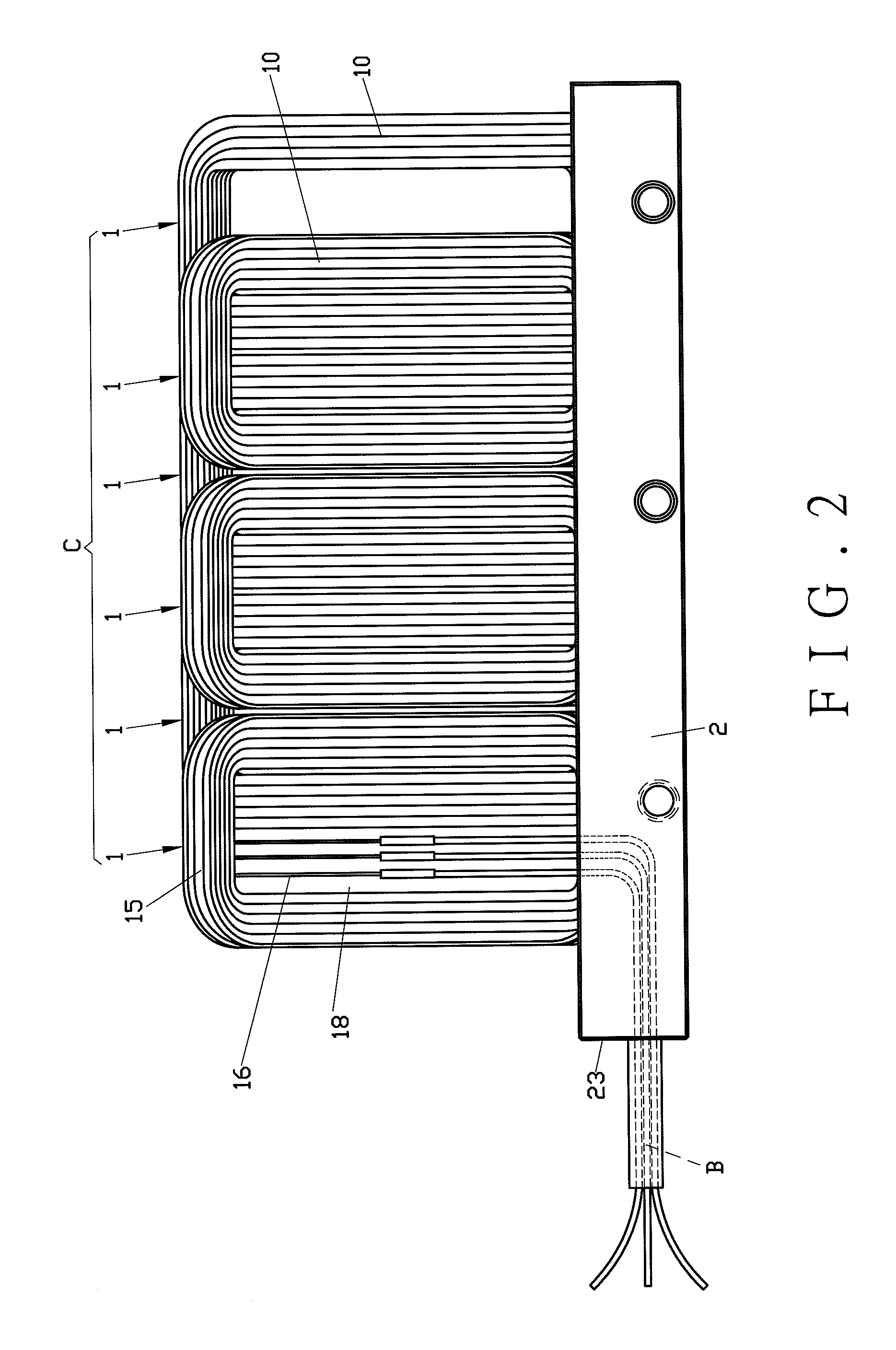 Coil assembly for linear motor