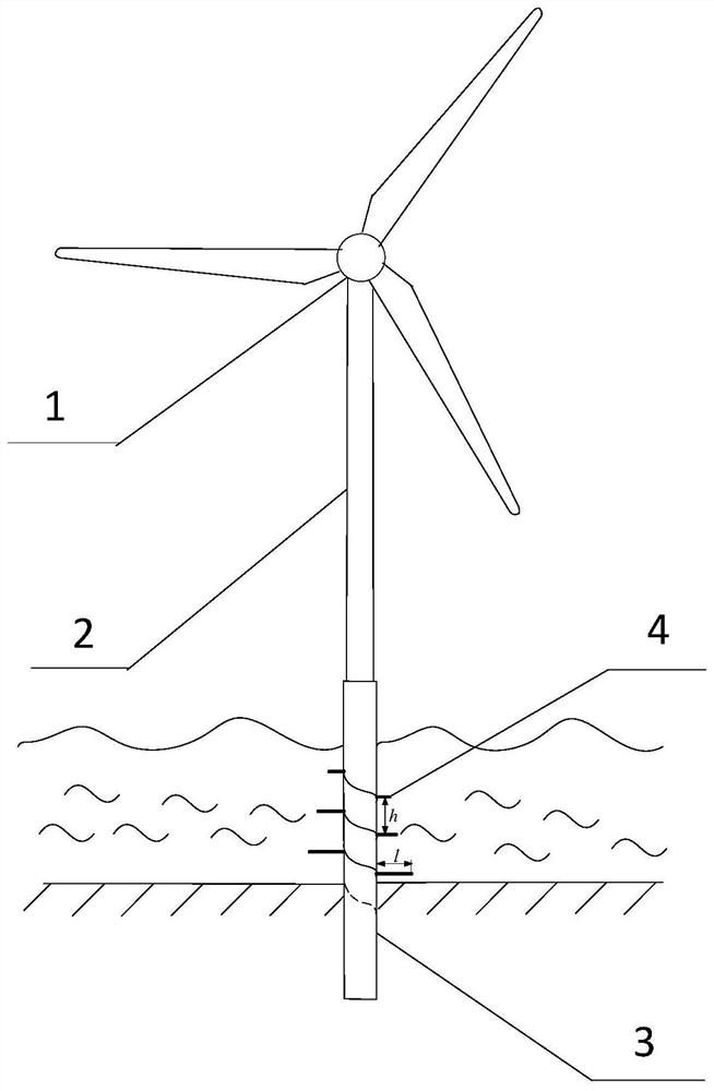 Anti-scouring offshore wind power single pile foundation device