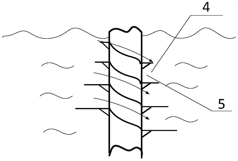 Anti-scouring offshore wind power single pile foundation device