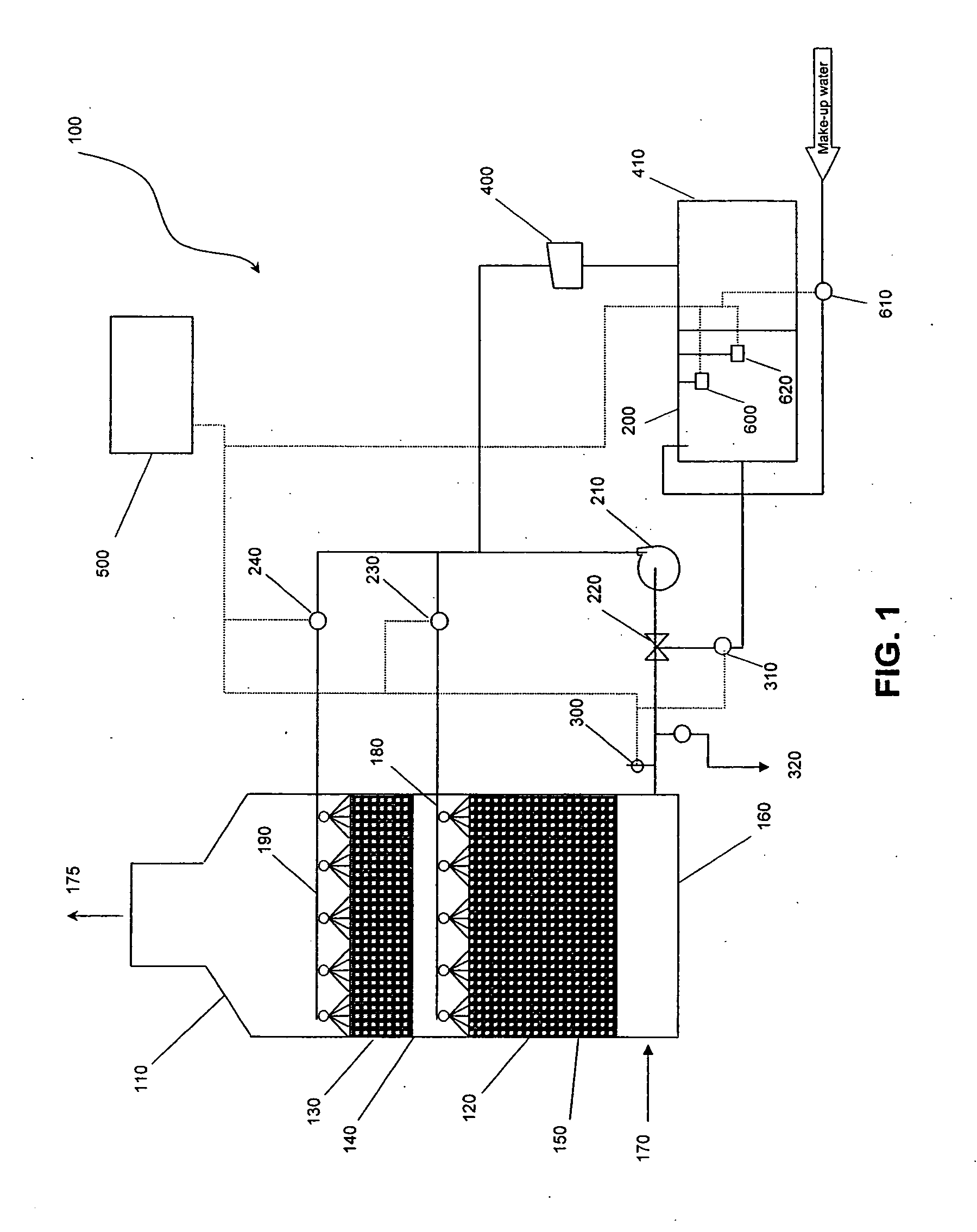 Biological scrubber odor control system and method
