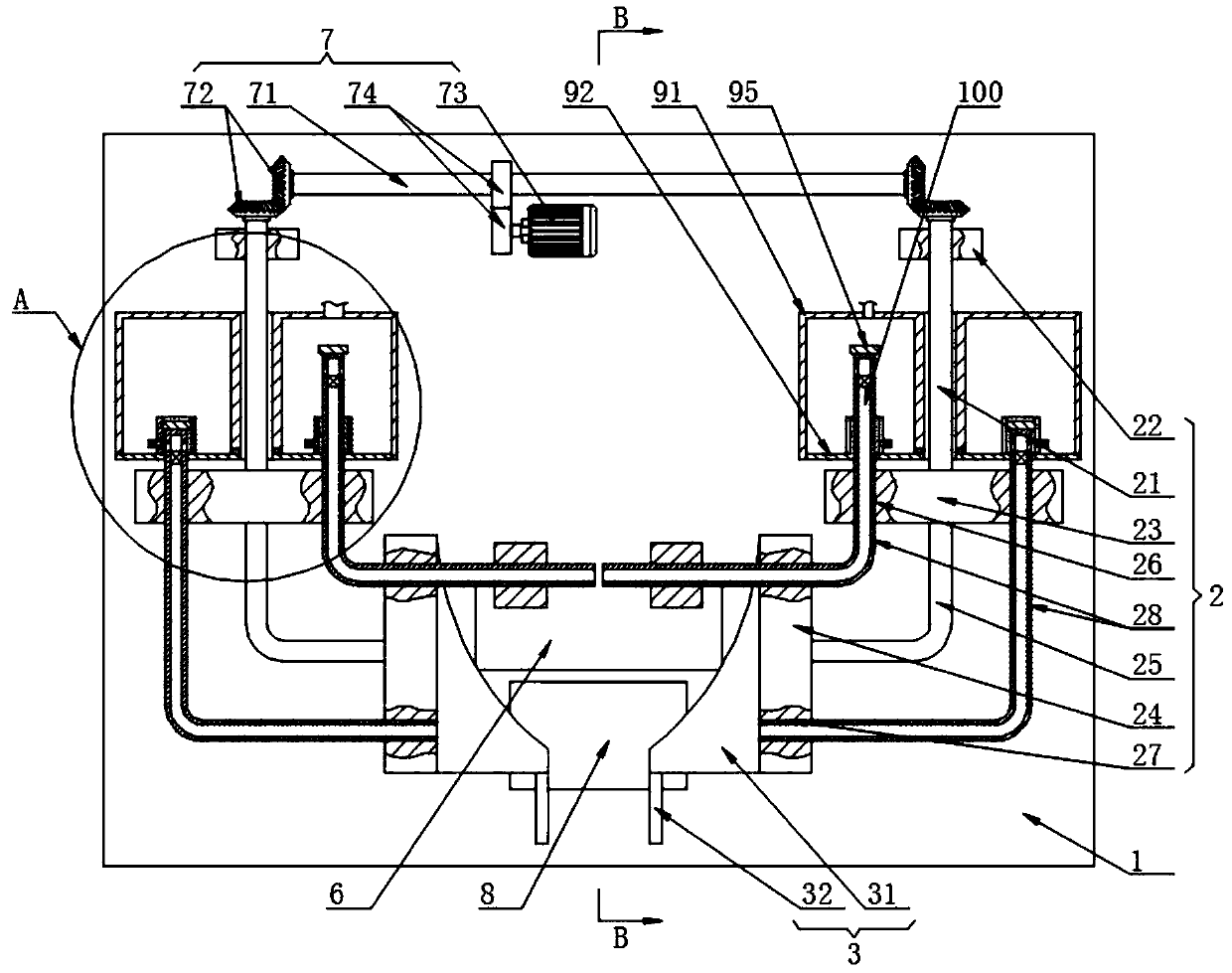 Superconducting material and insulating rubber pad combined device