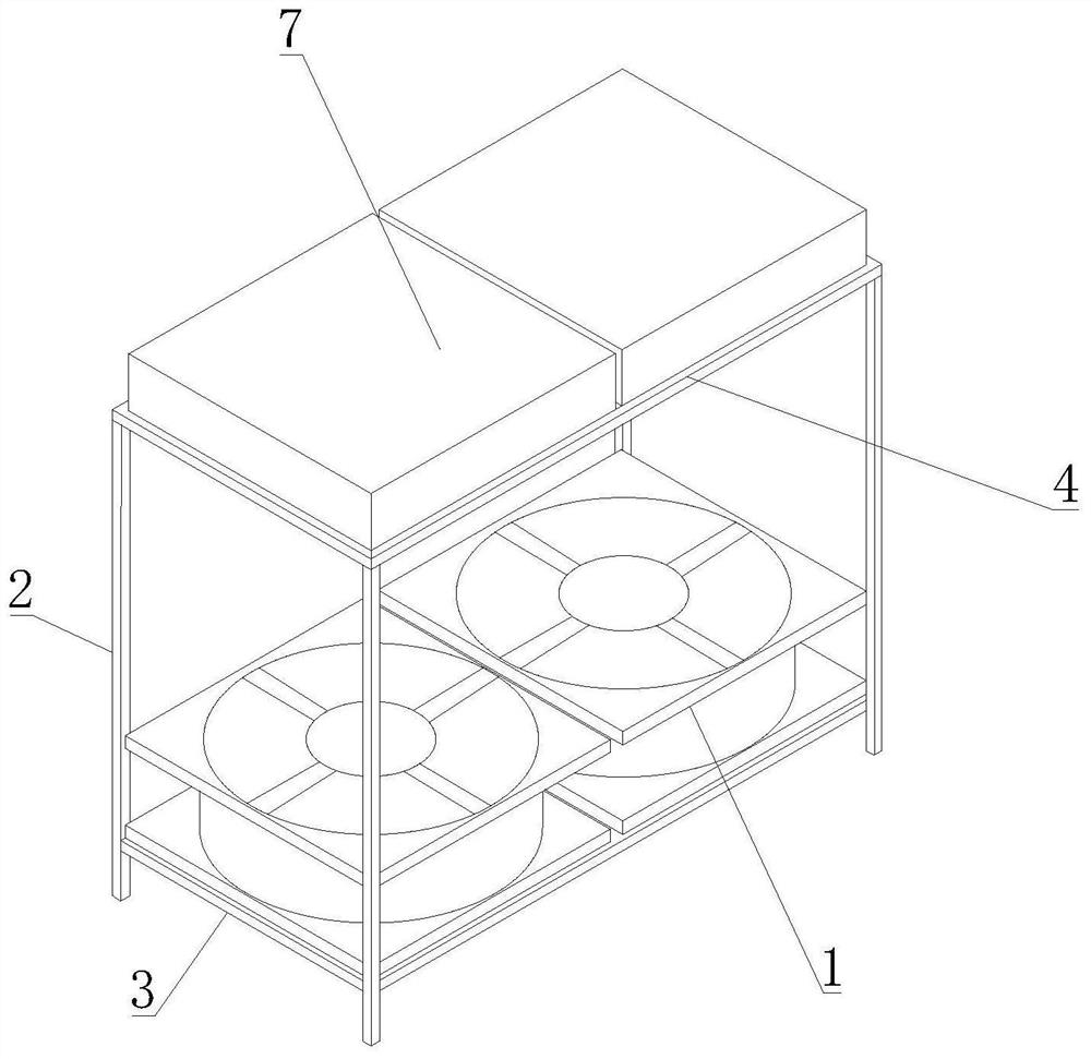 Rapid cooling device for asphalt test piece