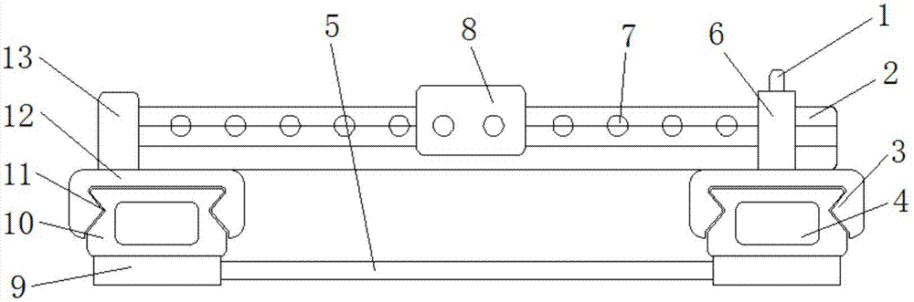 Guide rail for automatic welding equipment