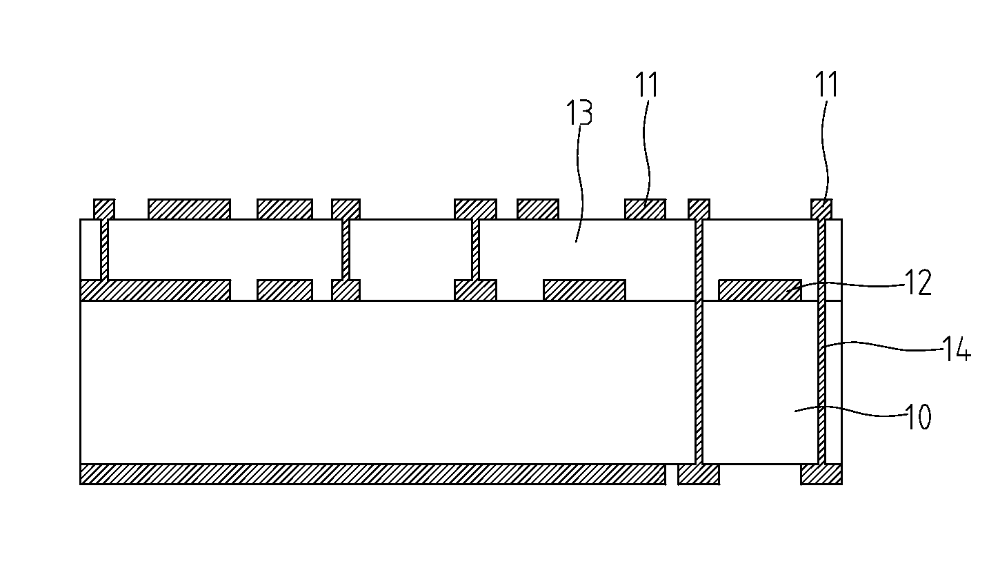 Structure Of Embedded Capacitors And Fabrication Method Thereof