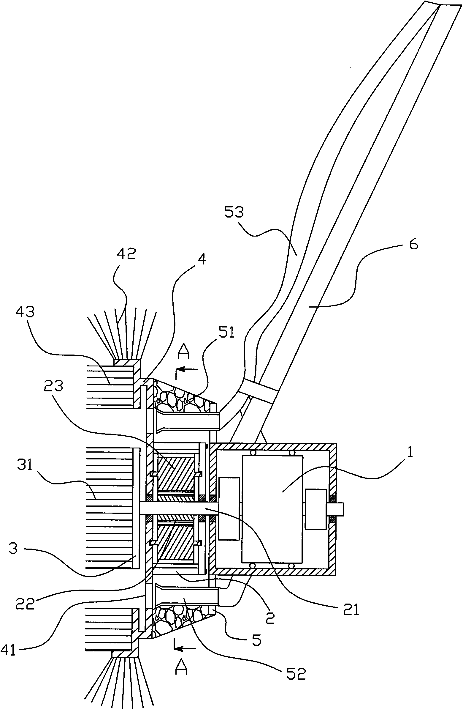 Electric sewage suction device for factory farming