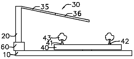 Landscaping device with protective function on landscape plants and working method of landscaping device
