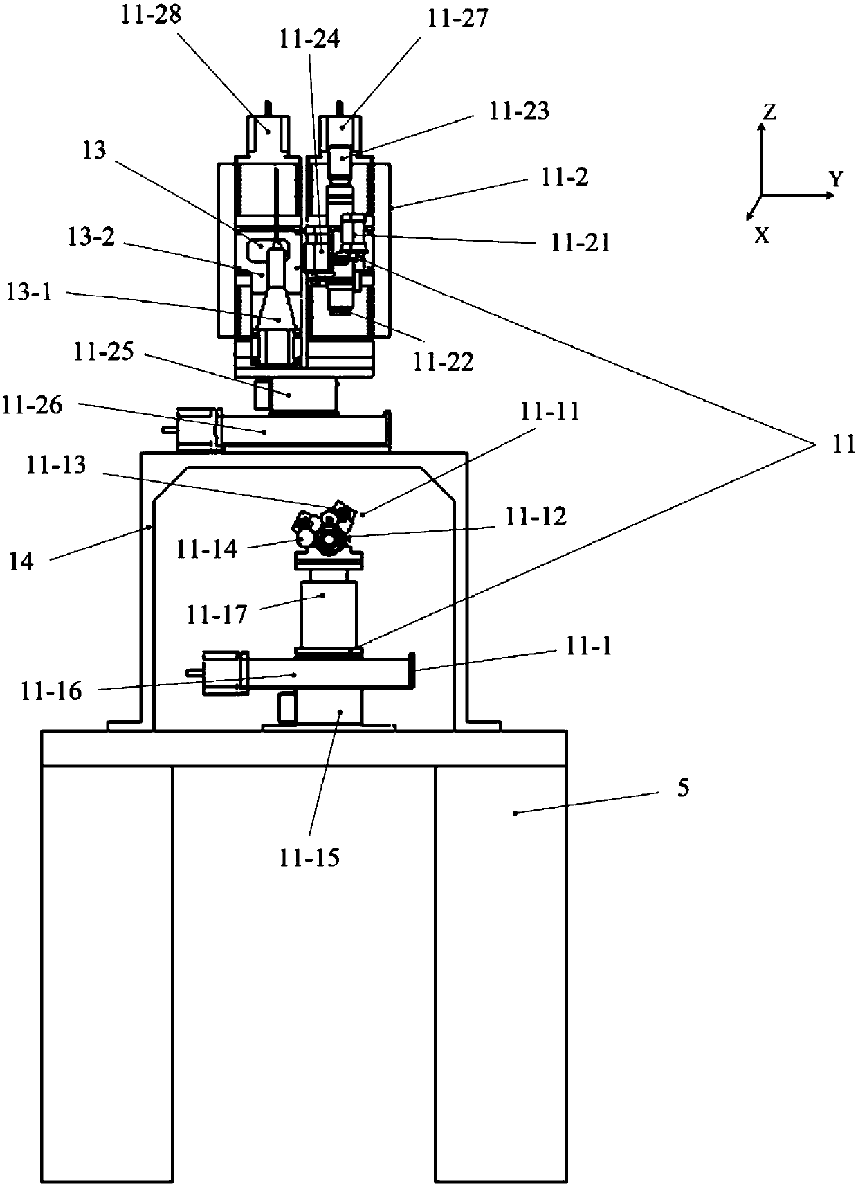 Multi-sensor combined complex multi-structure micro-part automatic micro-assembling equipment