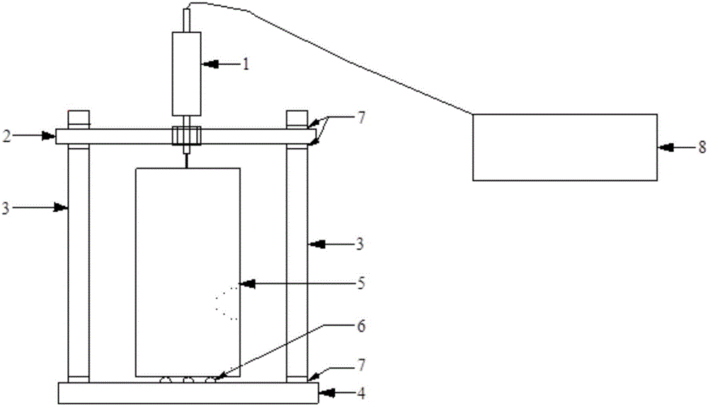 Apparatus and method for testing expansion coefficient of cement concrete for pavement