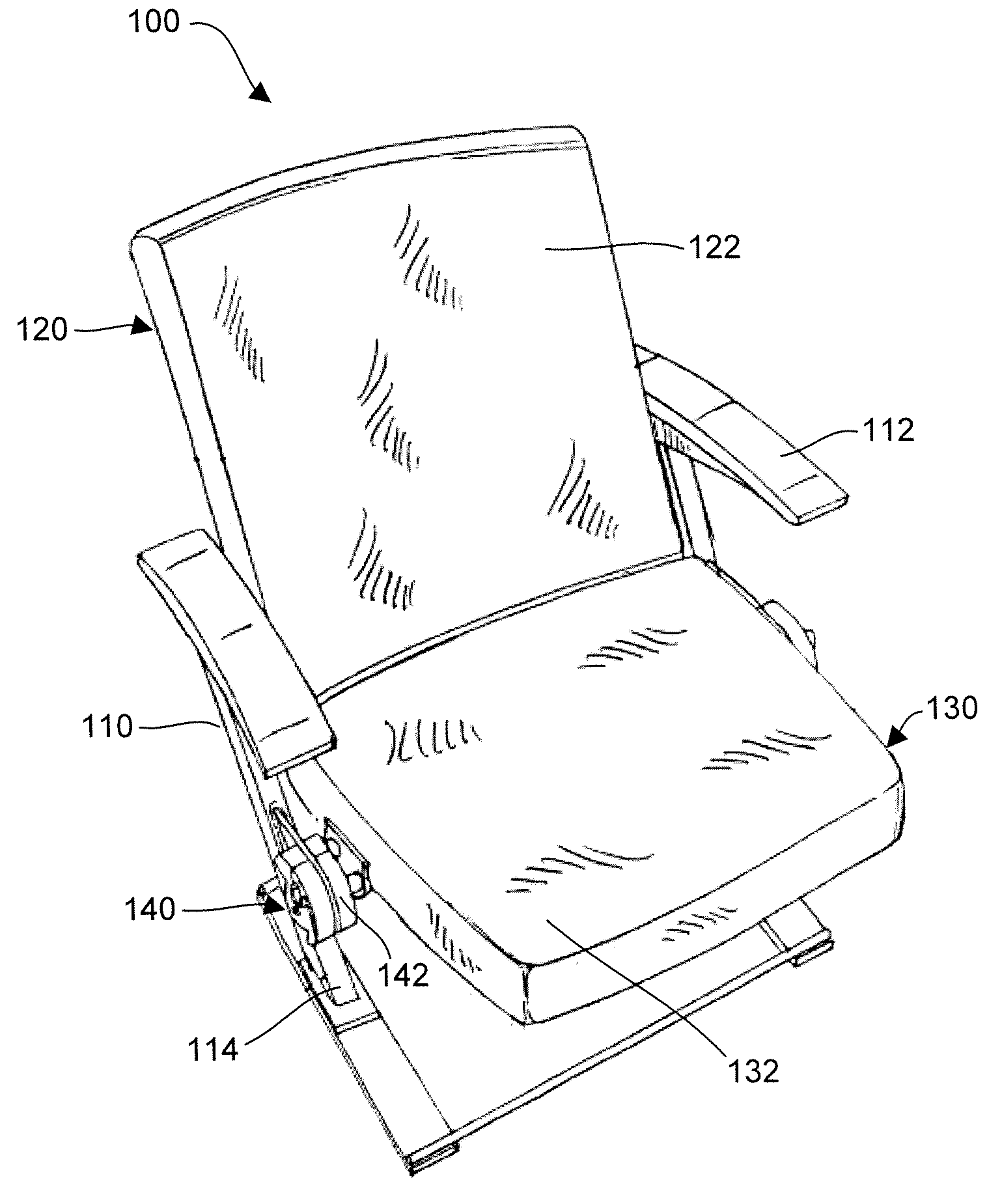 Molded Seat Assembly With Flexible Weaving